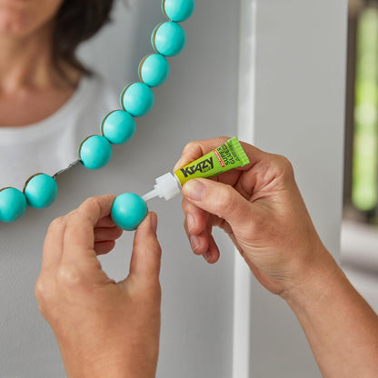 Krazy Glue All Purpose Super Glue Gel with Precision Tip, 2g Tube, Fast Drying No-Run Gel Formula for Household Repairs, School, Office Crafts & DIYs, Bonds Plastic, Wood, Metal, Ceramic & More