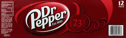 Dr Pepper Soda, 12 fl. oz. Cans, 12 Pack (Pack of 2)