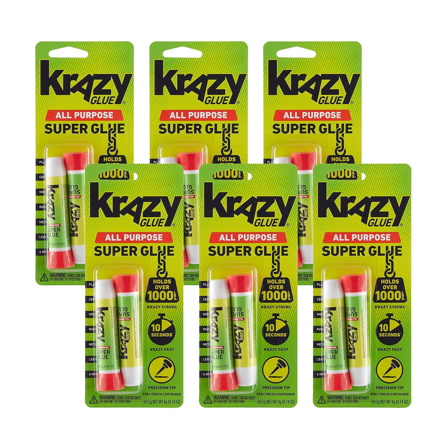 Krazy Glue Precision Tip Glue, Clear 12 Count