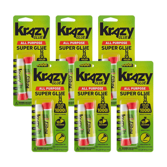 Krazy Glue Precision Tip Glue, Clear 12 Count