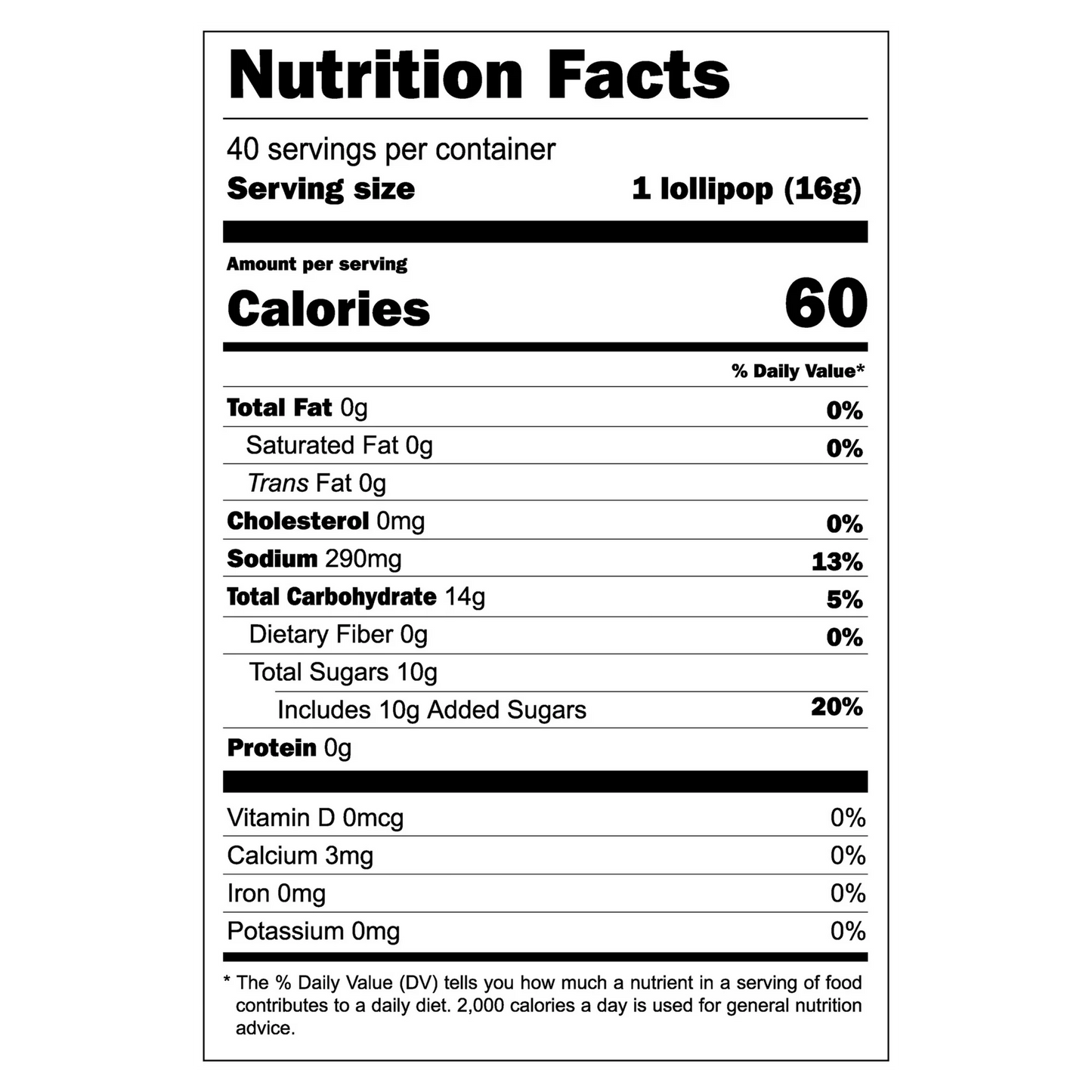 Vero Mango Lollipops, 40 Count