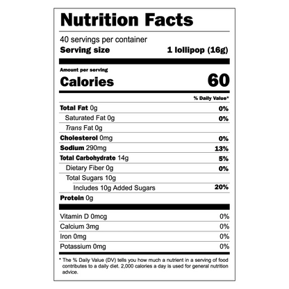 Vero Mango Lollipops, 40 Count