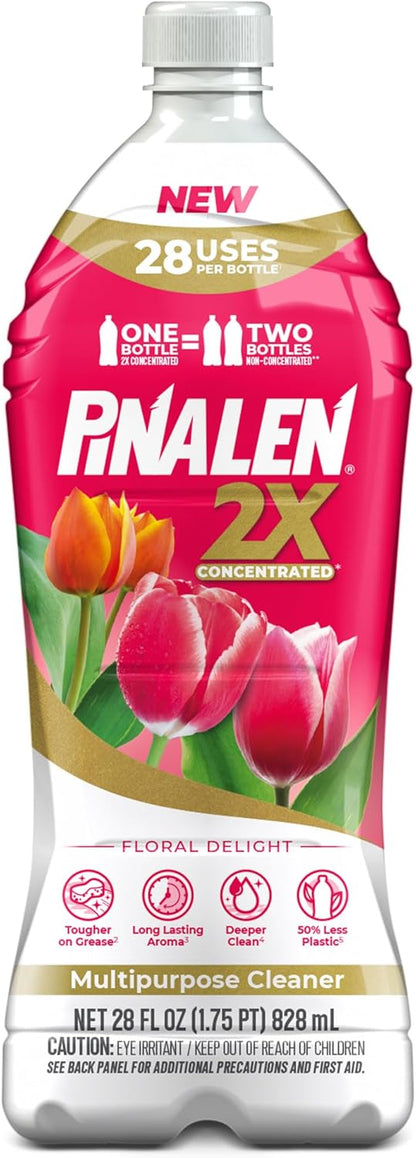 PINALEN 2X Max Aromas Multipurpose Cleaner- Floral Delight Scent (28 fl oz)