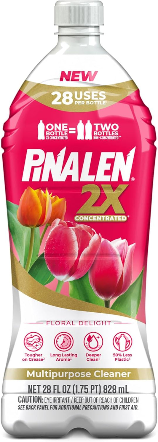 PINALEN 2X Max Aromas Multipurpose Cleaner- Floral Delight Scent (28 fl oz)