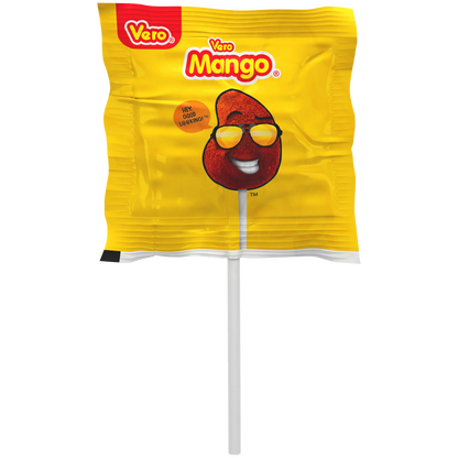 Vero Mango Candy Lollipops with Chili Pepper Powder, 40 Count Bag