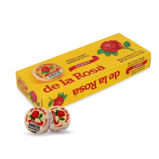De la Rosa Mazapan, Marzipan De la Rosa, Mexican Original Candy, Regular and covered in chocolate (Giant, 20)