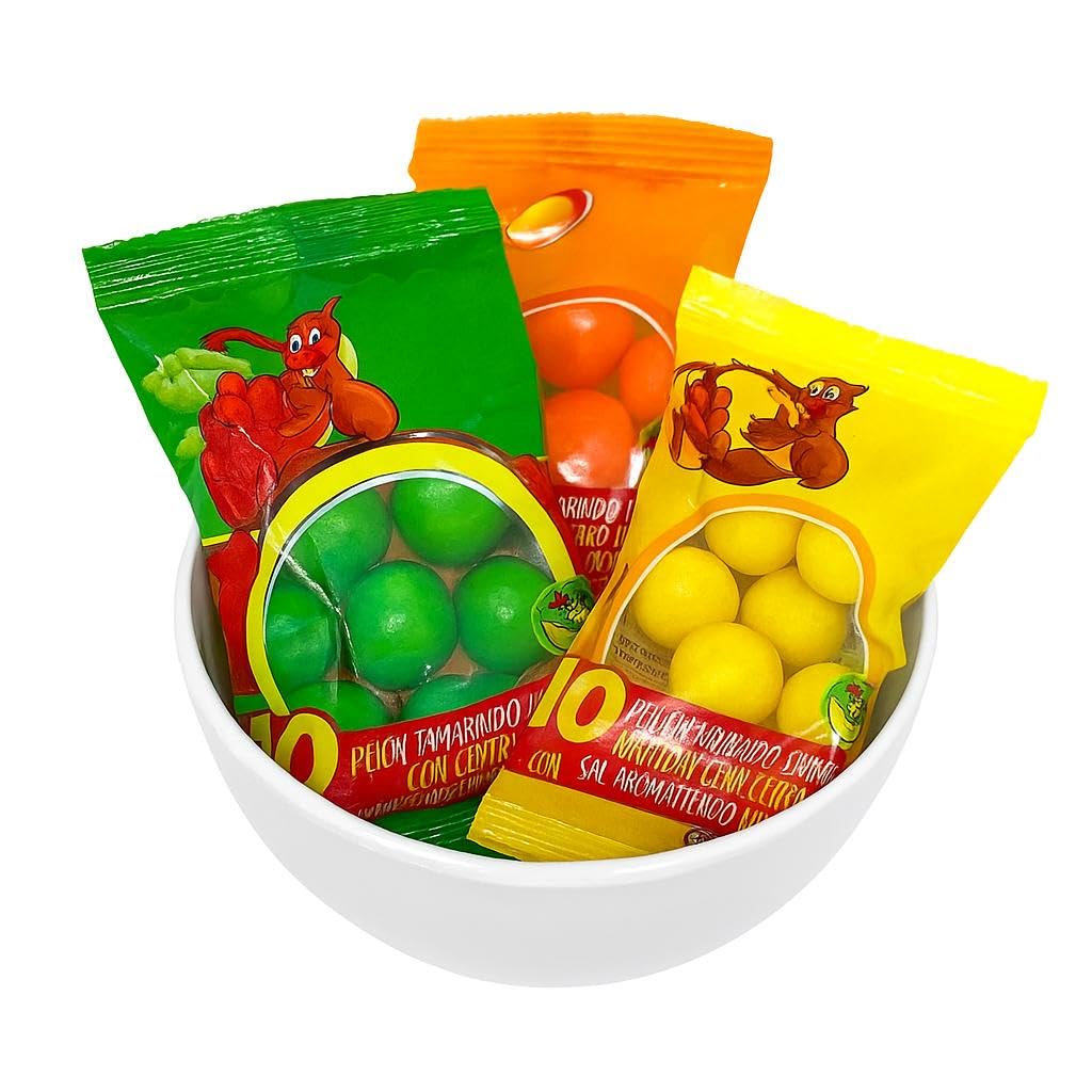 Tamarindo Dots Mexican Candy Variety Pack, 21 Packs of Spicy, Sweet, and Salty Tamarind Fruit Flavors (Tamarindo, Mango, Watermelon)