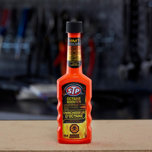 STP Octane Booster, Bottled Fuel System Cleaner Restores Lost Power and Acceleration, 5.25 Oz, STP