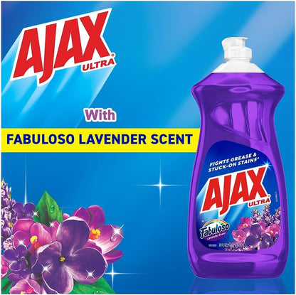 Ajax, Dish Soap Ultra Fabuloso Lavendar, 28 Fl O