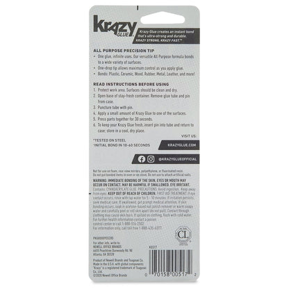 Krazy Glue Precision Tip Glue, Clear 12 Count