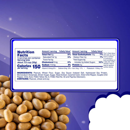 Manzela Japanese-Style Peanuts Bags | Crunchy Oven-Baked | Japanese Nuts, 40 packs of 50 Gr, 1-Pack