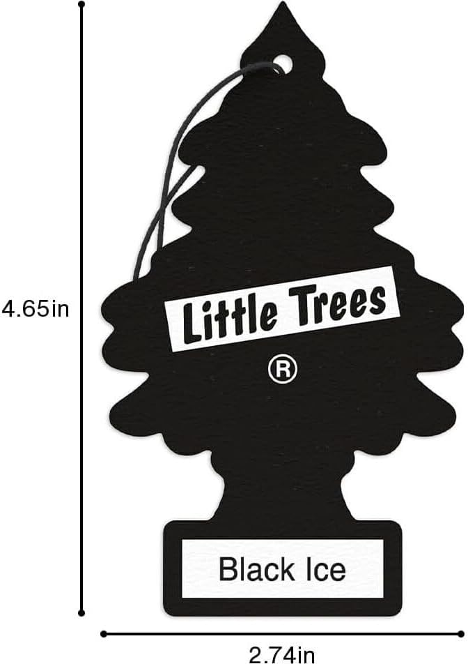 Little-Trees Black Ice Little Tree Air Freshener- 24 Pack