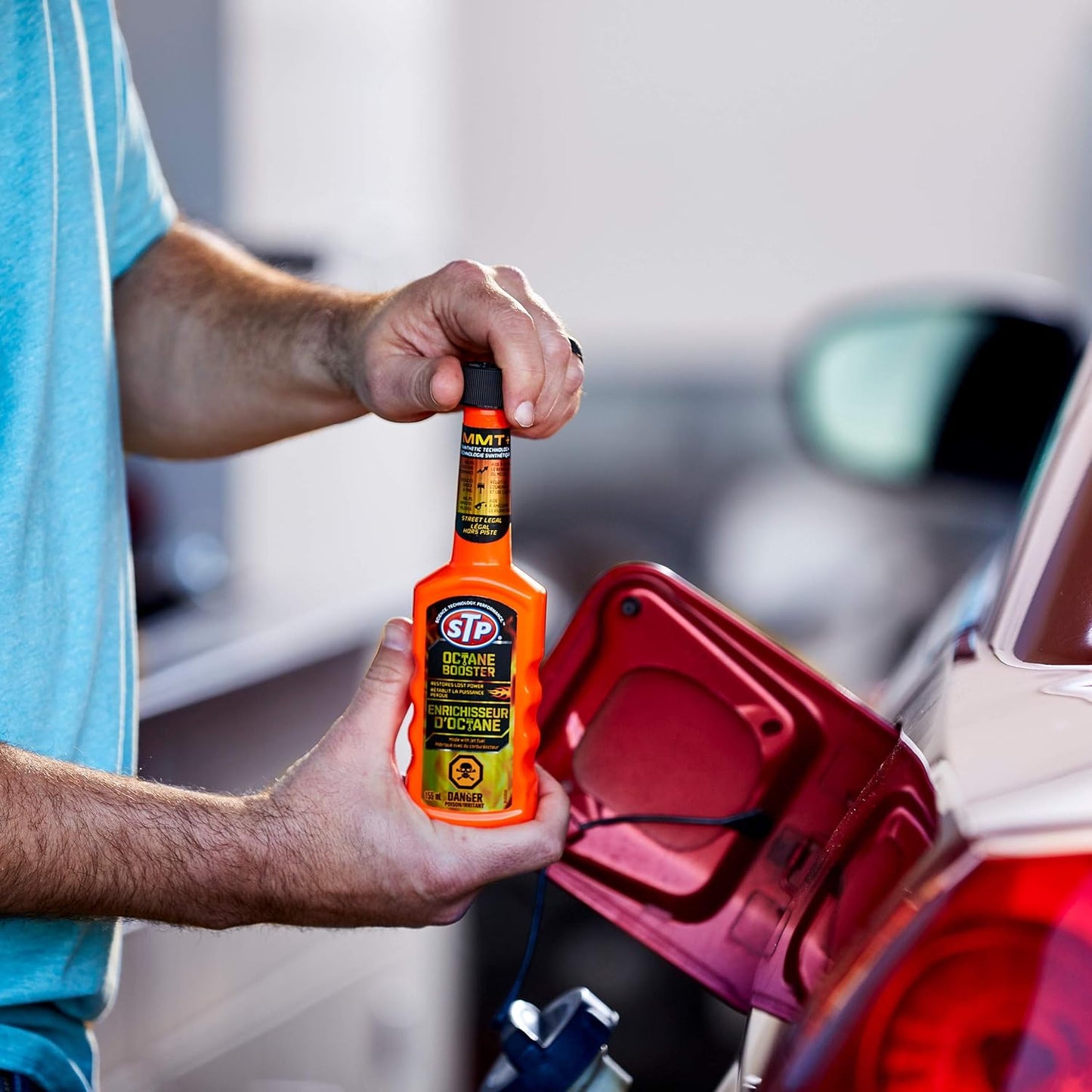 STP Octane Booster, Bottled Fuel System Cleaner Restores Lost Power and Acceleration, 5.25 Oz, STP