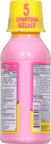 Pepto Bismol Original Liquid 5 Symptom Medicine - Including Upset Stomach and Diarrhea Relief 8 oz (Packaging May Vary) (Pack of 2)