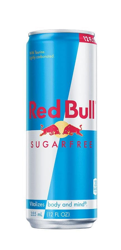 Red Bull Energy Drink Sugar Free 4 Pack 12 Fl Oz, Sugarfree