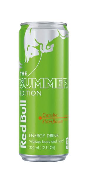 Red Bull Green Edition Curuba Elderflower Energy Drink, 12 Fl Oz, 4 Cans