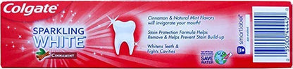 Colgate Sparkling White Cinnamint 4.0 Ounces (2 Pack) Toothpaste