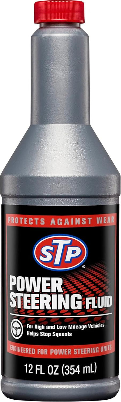 STP Power Steering Fluid, Protects Against Wear and Stops Squeels with all Power Steering Units, 12 Oz