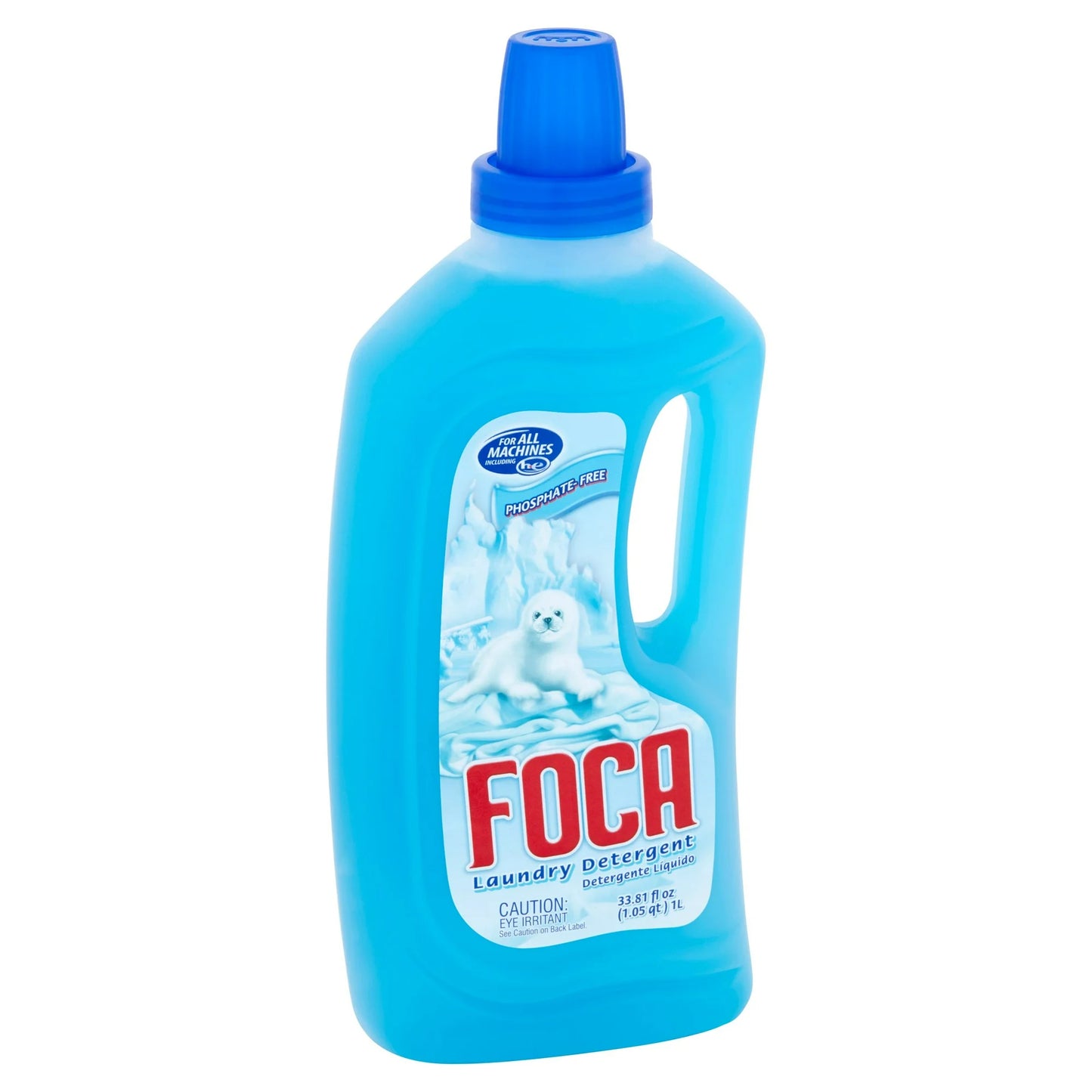 Foca Laundry Detergent, All Ages, Gentle & Effective Formula, Liquid Cleanser with Anionic Tensoactives, 33.81 fl oz