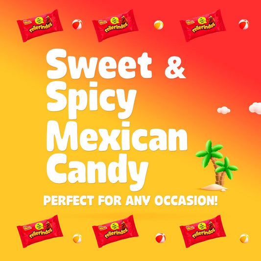 Vero Rellerindos - Tamarind Flavor Hard Candy (65 Units) - Authentic Mexican Candy, Individually Wrapped Hard Candy Pack Perfect for Parties, Piñatas, and Snacks