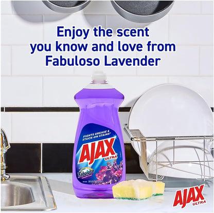 Ajax, Dish Soap Ultra Fabuloso Lavendar, 28 Fl O