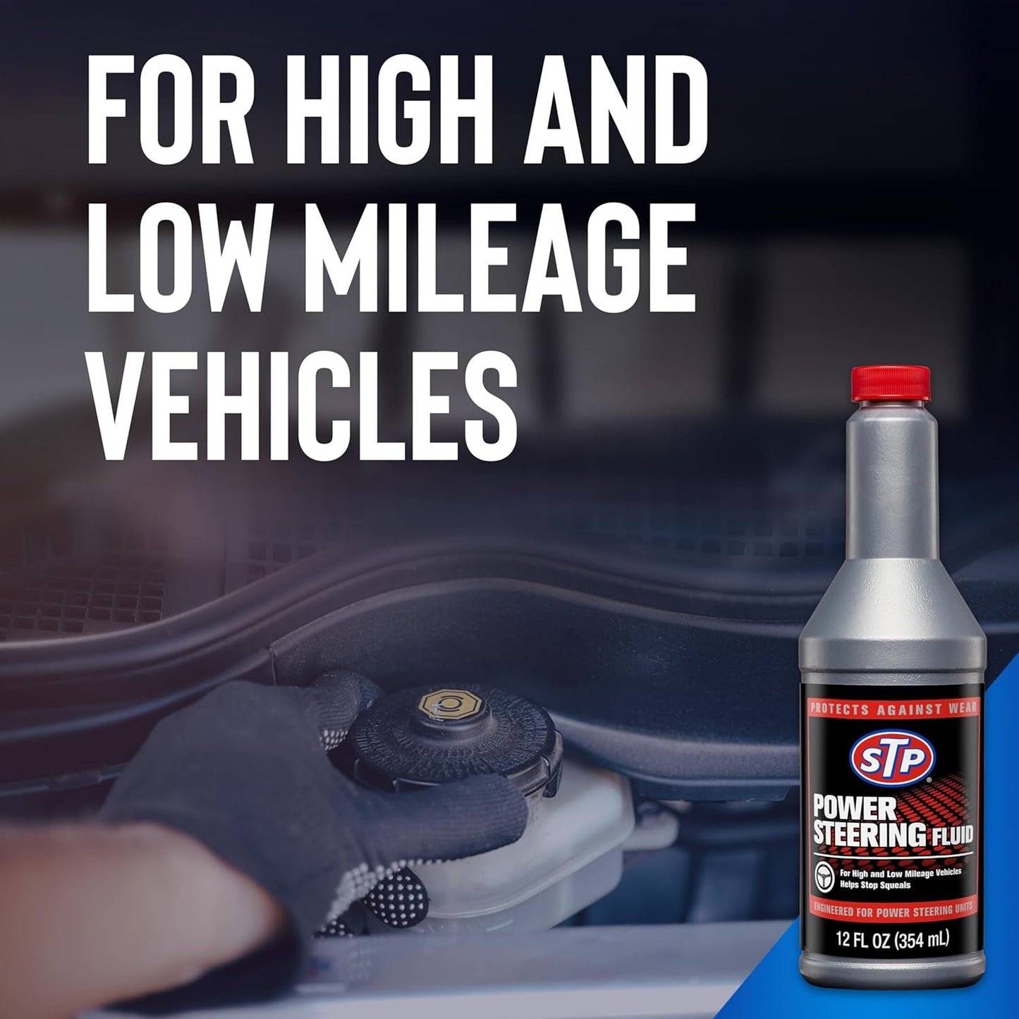 STP Power Steering Fluid, Protects Against Wear and Stops Squeels with all Power Steering Units, 12 Oz