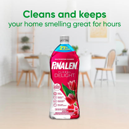 PINALEN Max Aromas Multipurpose Cleaner - Floral Delight Scent - 28 fl oz - All Purpose Cleaner for Kitchen, Bathroom, Floors & Surfaces