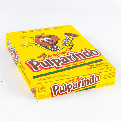 De La Rosa Pulparindo Tamarind Candy, Original Hot and Salted Mexican Candy, 20 Count (Pack of 2)