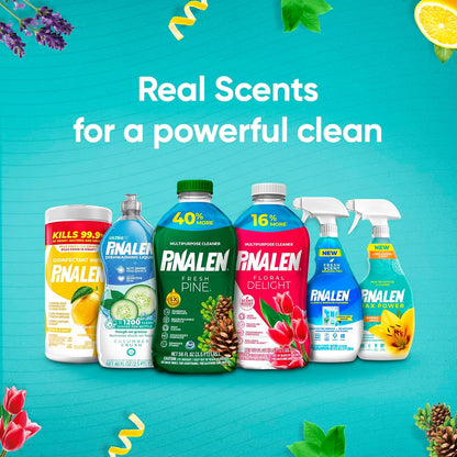 PINALEN Max Aromas Multipurpose Cleaner - Floral Delight Scent - 28 fl oz - All Purpose Cleaner for Kitchen, Bathroom, Floors & Surfaces