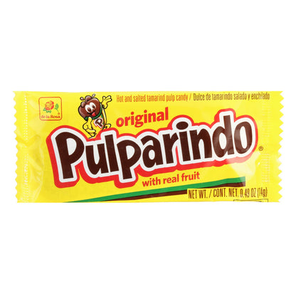 De La Rosa Pulparindo Tamarind Candy, Original Hot and Salted Mexican Candy, 20 Count (Pack of 2)