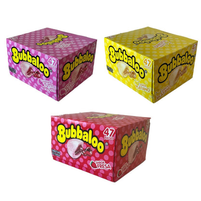 Mexican Chewing Gum Bundle Pack of 3: Tutti Frutti, Strawberry, Banana; 141 count