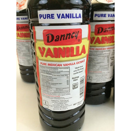Danncy Dark Pure Mexican Vanilla Extract 6x 33.8 Fl oz each