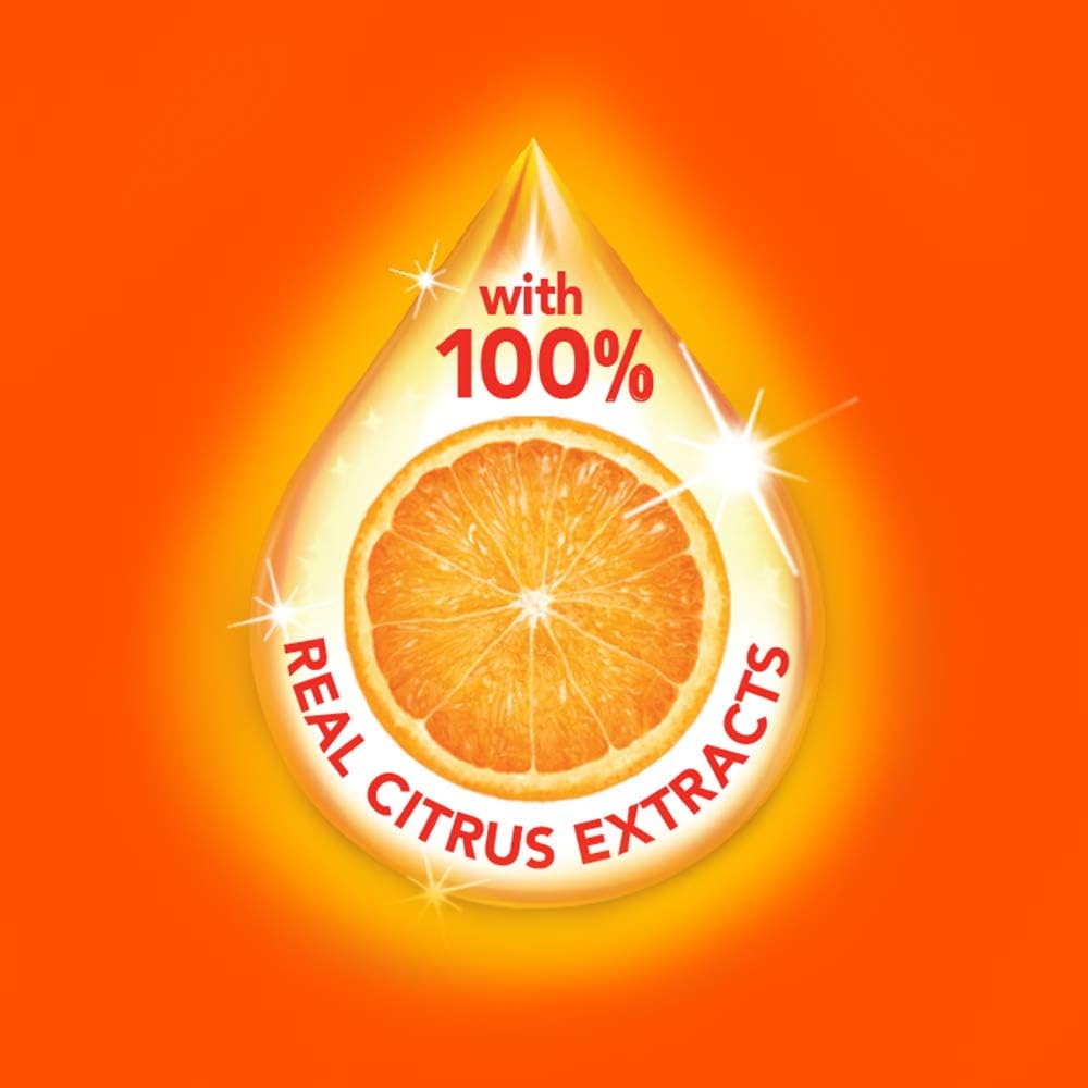 Ajax Triple-Action Dishwashing Liquid, 52 Oz, Orange (Pack of 4)