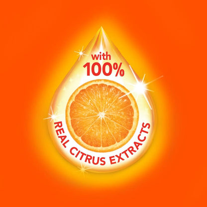 Ajax Triple-Action Dishwashing Liquid, 52 Oz, Orange (Pack of 4)