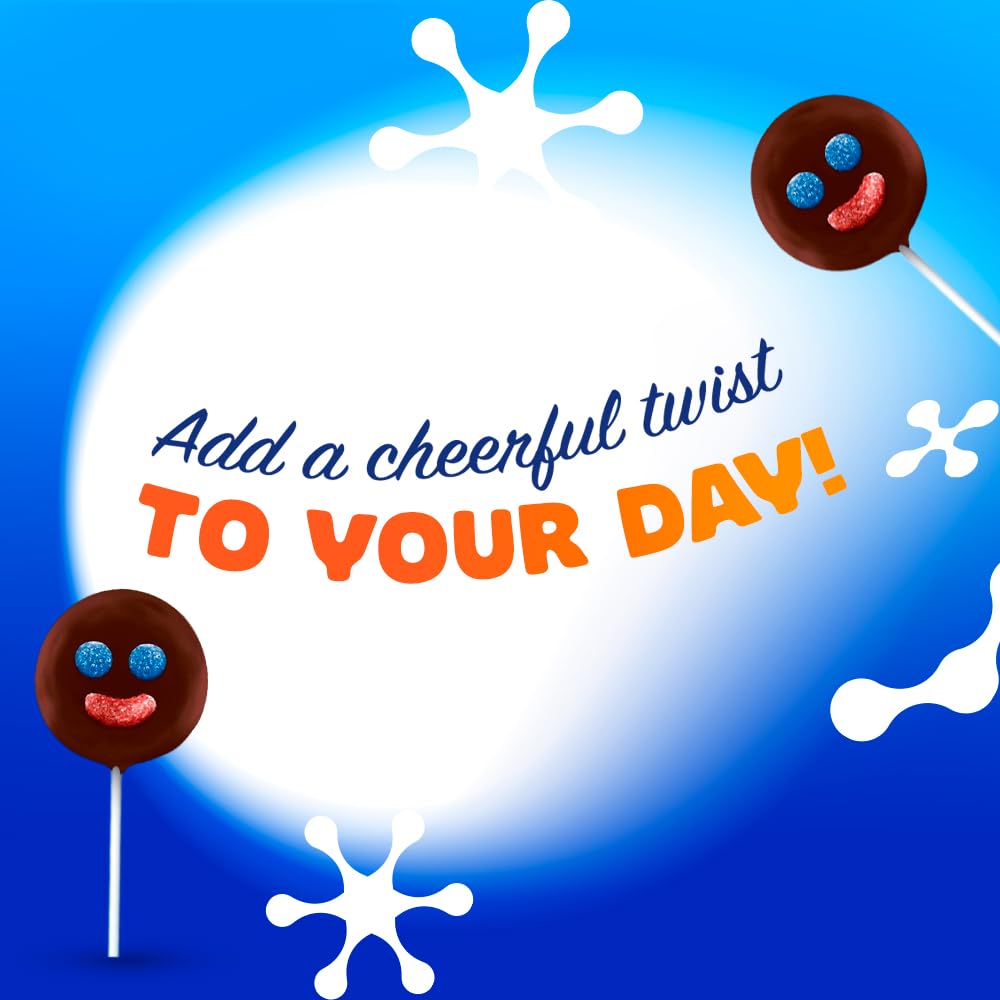 Ricolino Mini Paleta Payaso Chocolate Covered Marshmallow Lollipop (15 Count) -Coated Marshmallows Lollipops - Mexican Suckers, Hispanic Perfect for Birthdays, Gifts, and More