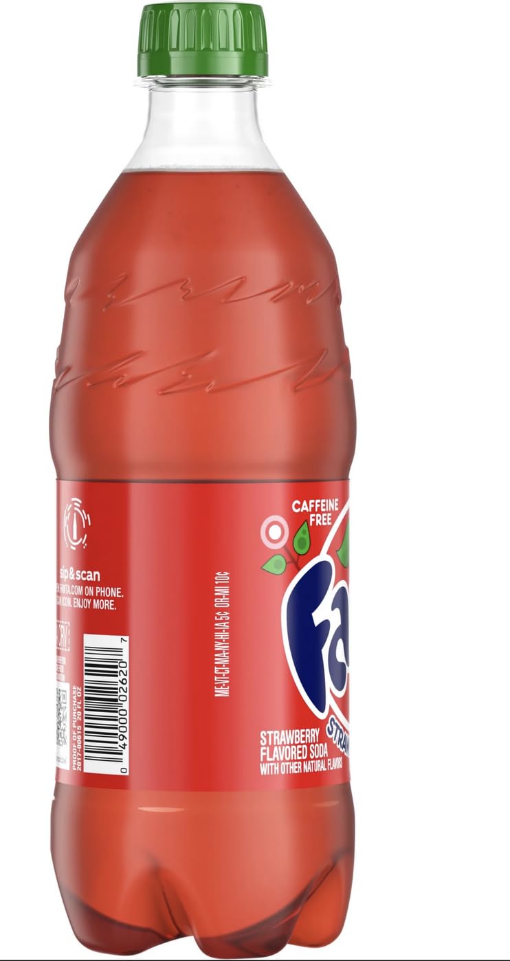 Fanta Strawberry Soda, 20 Oz Bottle - Shipped By B4Y (16)