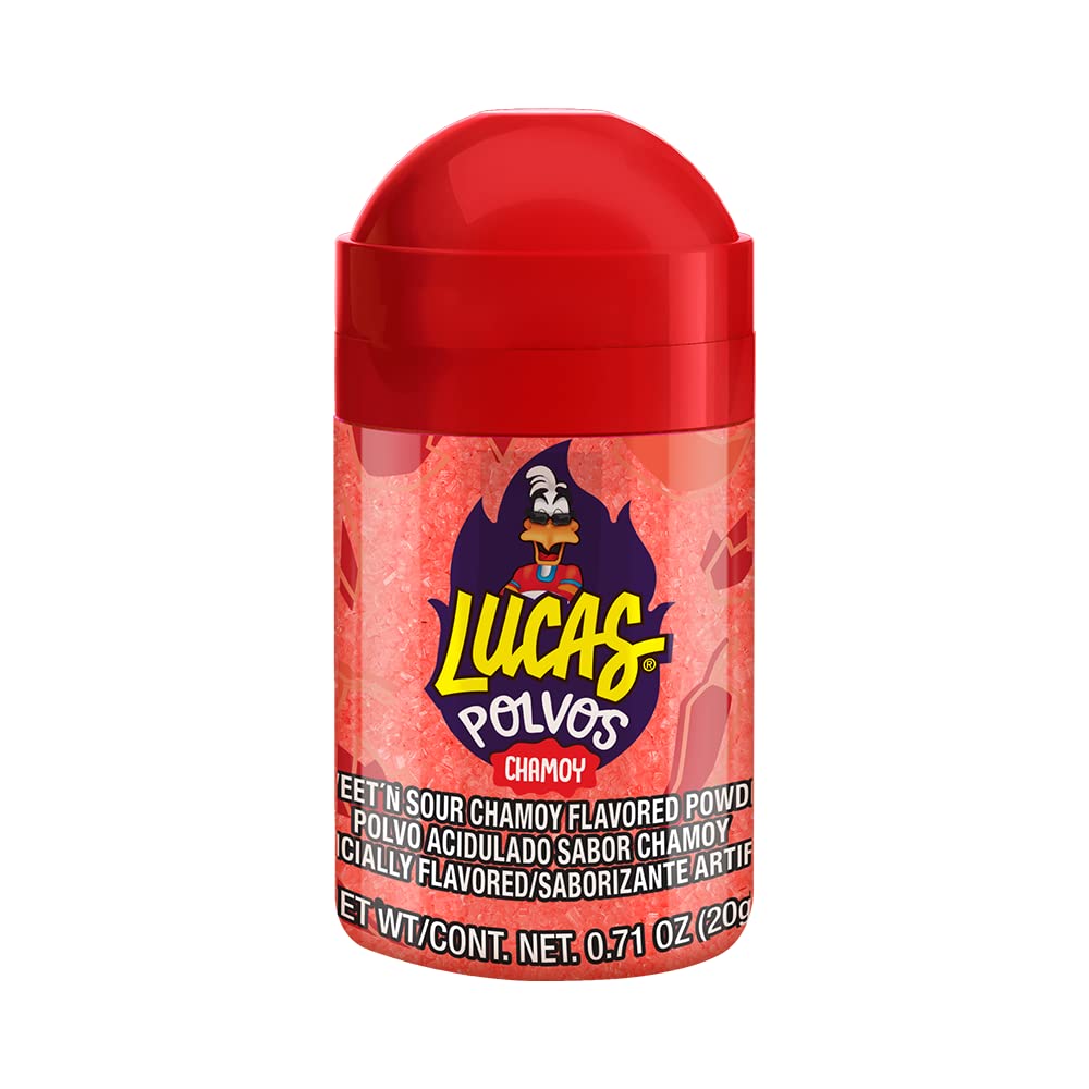Lucas Chamoy Sweet and Sour Chamoy Flavored Powder, 0.71 Ounce (Pack of 4)