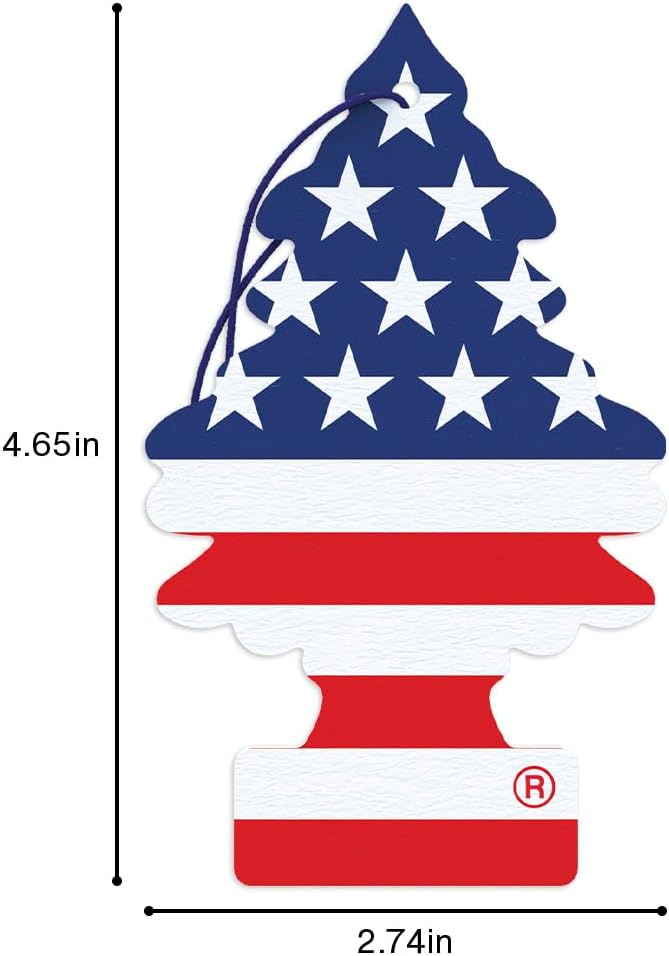 LITTLE TREES Car Air Freshener | Hanging Tree Provides Long Lasting Scent for Auto and Home | America, 24 Air Fresheners