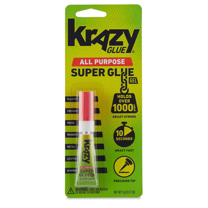Krazy Glue Precision Tip Glue, Clear 6 Count