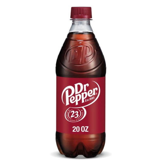 Dr. Pepper Soda, 20 oz Bottle - Pack of 12
