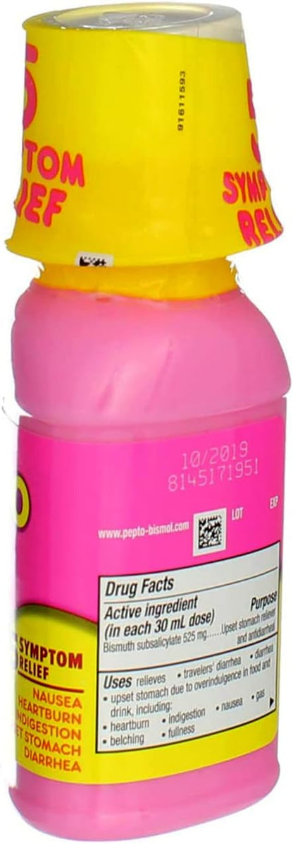 Pepto-Bismol Liquid Original - 4 oz, Pack of 5