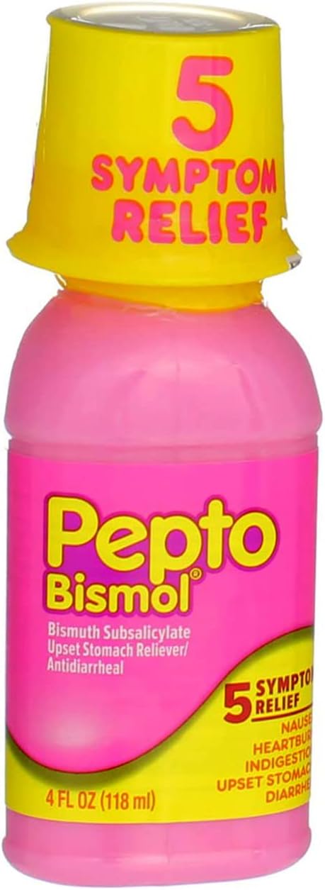 Pepto-Bismol Liquid Original - 4 oz, Pack of 5
