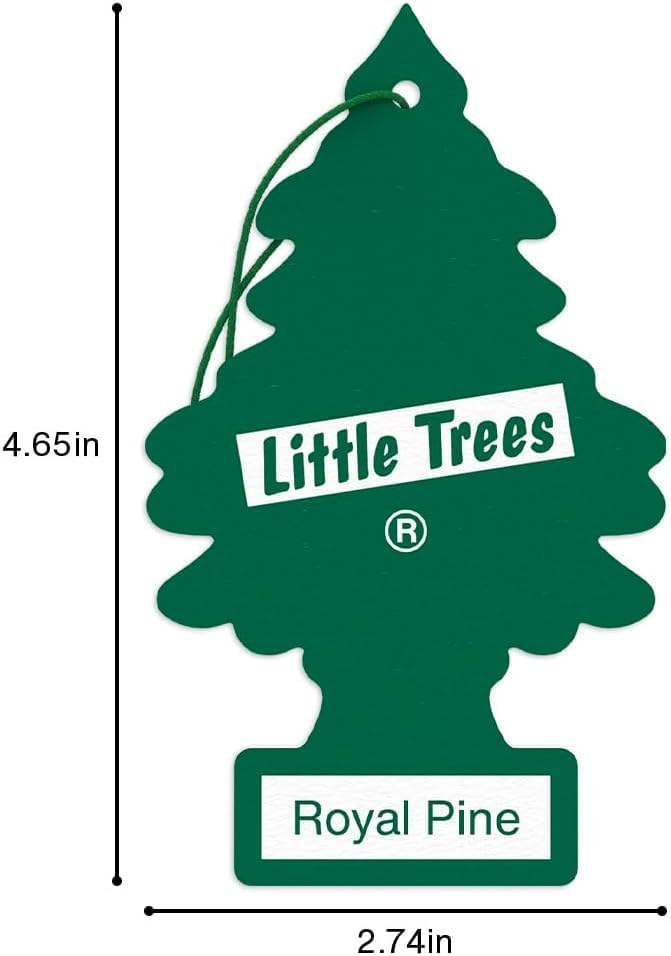 LITTLE TREES Car Air Freshener | Hanging Paper Tree for Home or Car | Royal Pine | 3 Pack