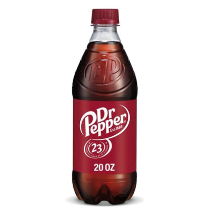 Dr. Pepper Soda, 20 oz Bottle - Pack of 12