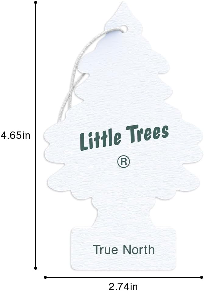 LITTLE TREES Car Air Freshener | Hanging Tree Provides Long Lasting Scent for Auto and Home | True North, 24 Air Fresheners