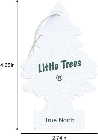 LITTLE TREES Car Air Freshener | Hanging Tree Provides Long Lasting Scent for Auto and Home | True North, 24 Air Fresheners
