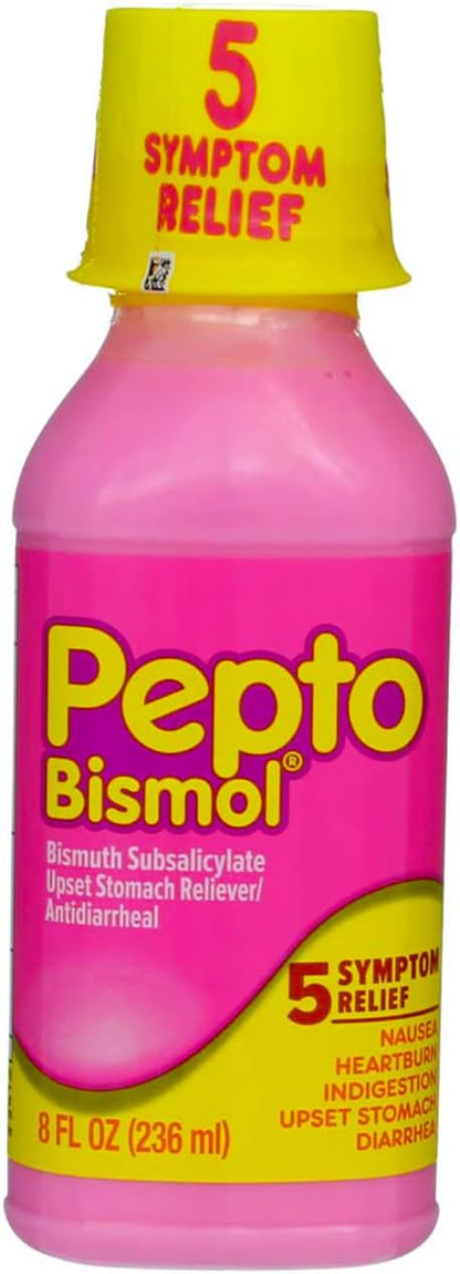 Pepto-Bismol Liquid Original - 8 oz, Pack of 2