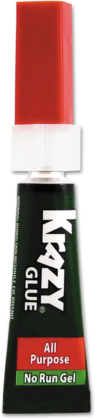 Krazy Glue KG86648R All Purpose Krazy Glue Instant Gel, 0.07 oz, 2 Grams