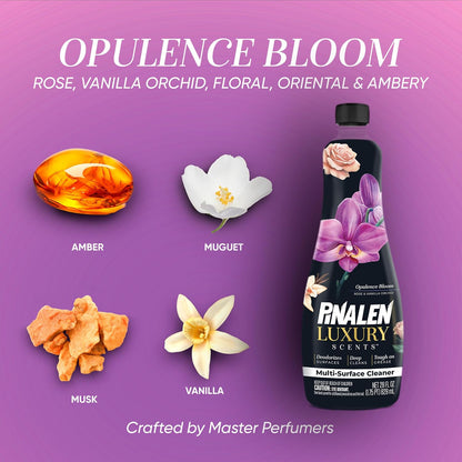 PINALEN Luxury Scent Liquid Multipurpose Cleaner - Opulence Bloom - 28 fl oz - All Purpose Cleaner for Kitchen, Bathroom, Floors & Surfaces