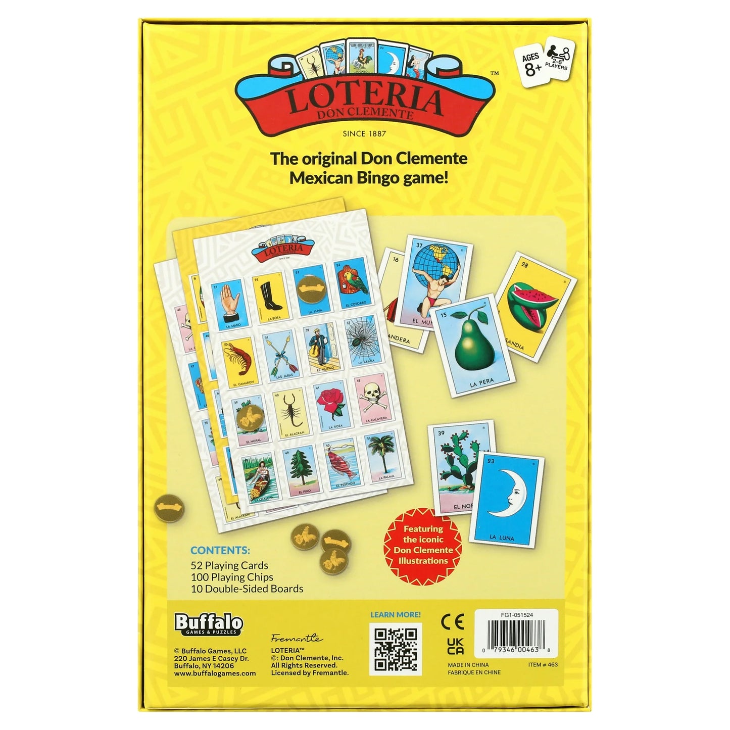Loteria – Classic Family Mexican Picture Bingo Board Game for Ages 8 and up, by Buffalo Games